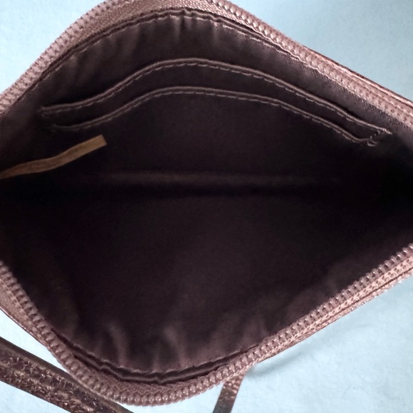 Coach EUC Ltd Ed silver glitter leather wristlet - Picture 5 of 5